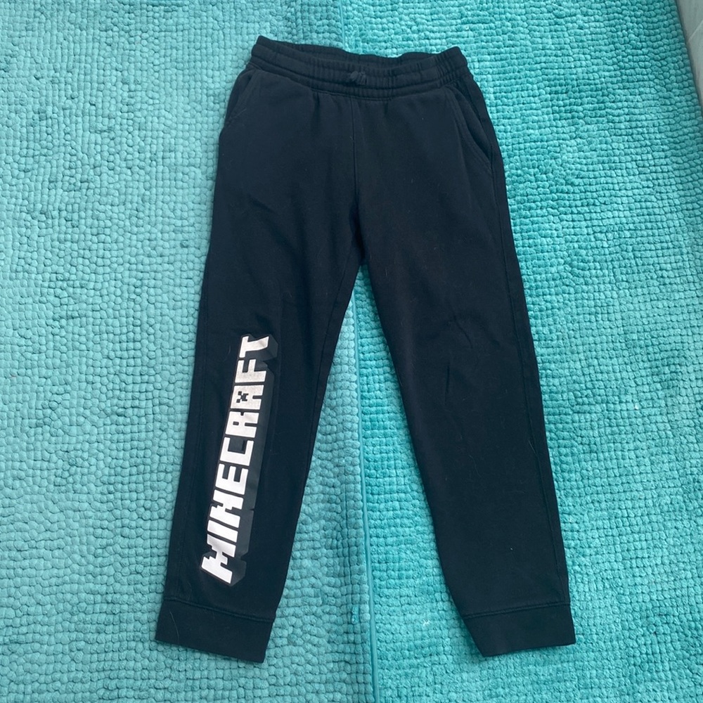 Black Minecraft sweatpants